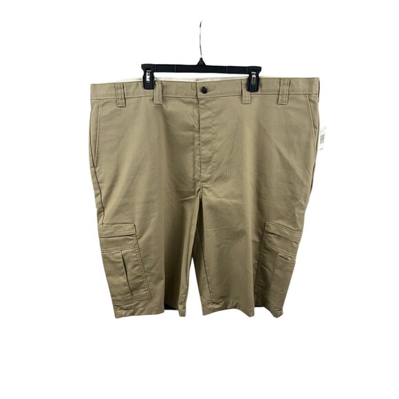 Dickies Flex Mens Cargo Shorts Khaki Size 46 Cotton Blend Gorpcore Outdoor - Picture 1 of 13